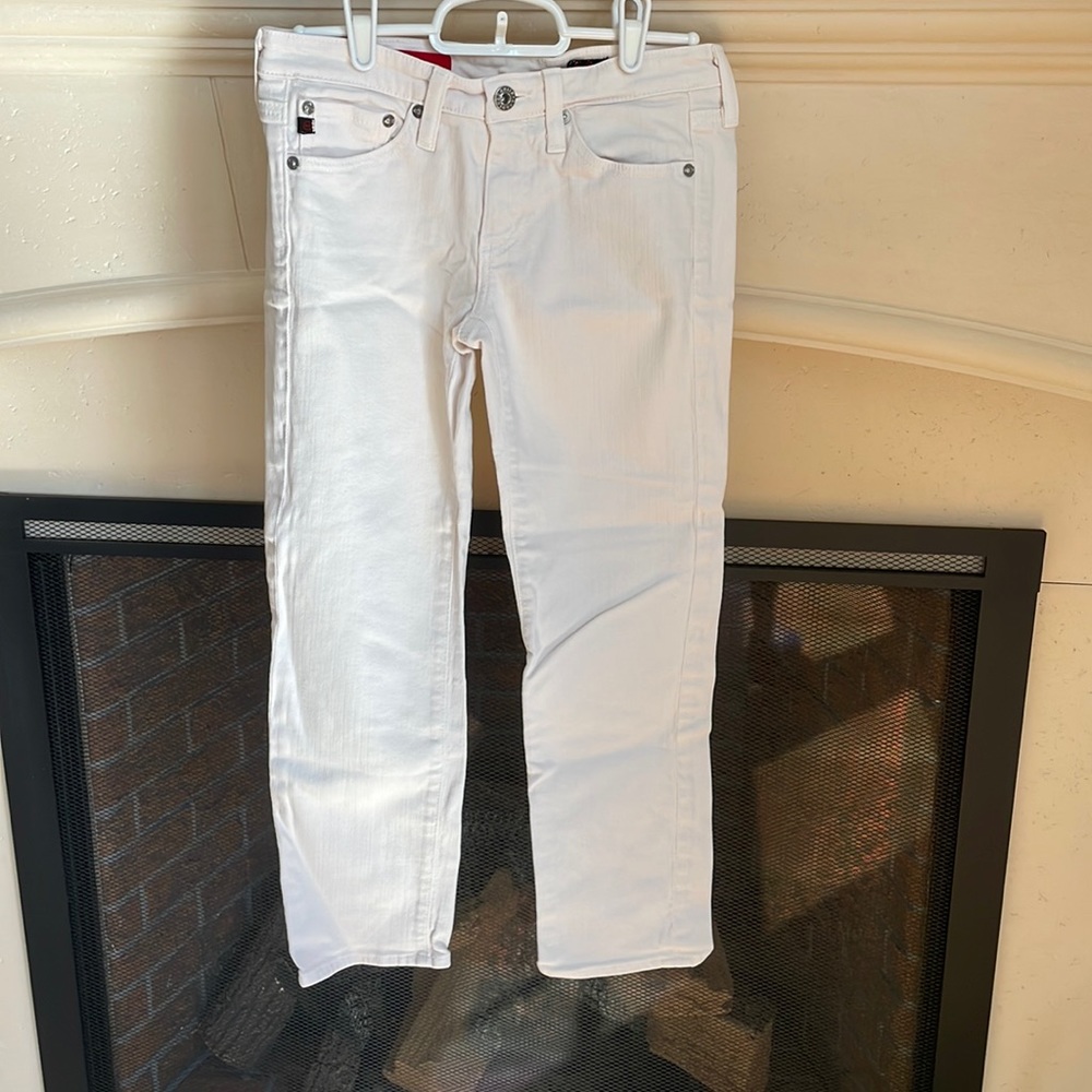 AG Cream Capri Jeans